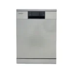 ماشین ظرفشویی زیرووات مدل FCD3550 ظرفیت ۱۵ نفر با ۳ سبد و ۸ برنامه رنگ نقره ای