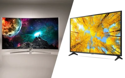 تفاوت تلویزیون تخت و منحنی